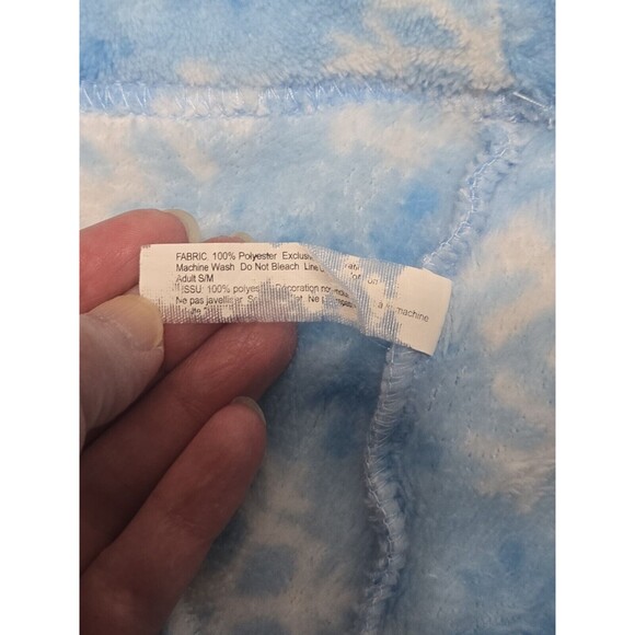 Amscan Fleece Blue Lounge Pajama Bottoms With White Snowflakes Size Small - Picture 4 of 5
